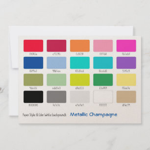 Muestra de color Champagne metálico