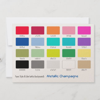 Muestra de color metálico champán