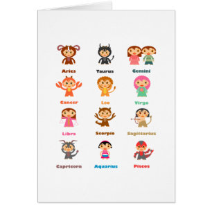 Muestra del zodiaco para los niños