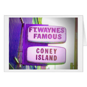 Muestra famosa de Waynes Coney Island del fuerte