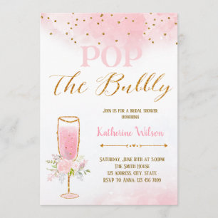 Muestra la invitación burbujeante