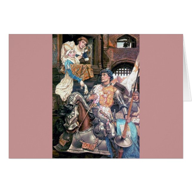 Muestra medieval de la señora del caballero si (Anverso (Horizontal))