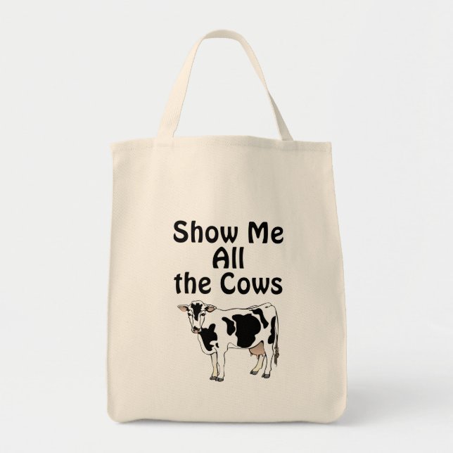 Muéstrame toda la bolsa de compras de vacas (Frente)