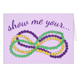 Muéstrame tus cuentas de Mardi Gras de Nueva Orlea