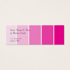 Muestras de pintura rosa brillante