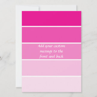 Muestras de pintura rosa brillante