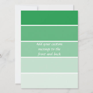 Muestras de pintura verde brillante