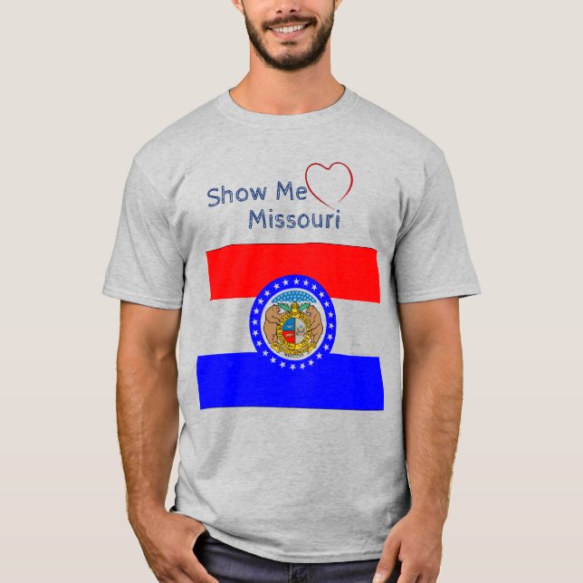 Muéstrenme amar a Missouri Uni-sex camiseta patrió (Anverso)