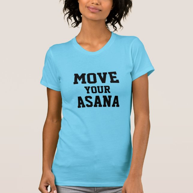 MUEVA CAMISETA DE LA YOGA DE ASANA (Anverso)