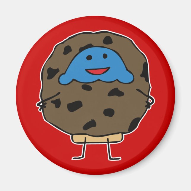 Muffin de gallina de chocolate - imán (Frente)