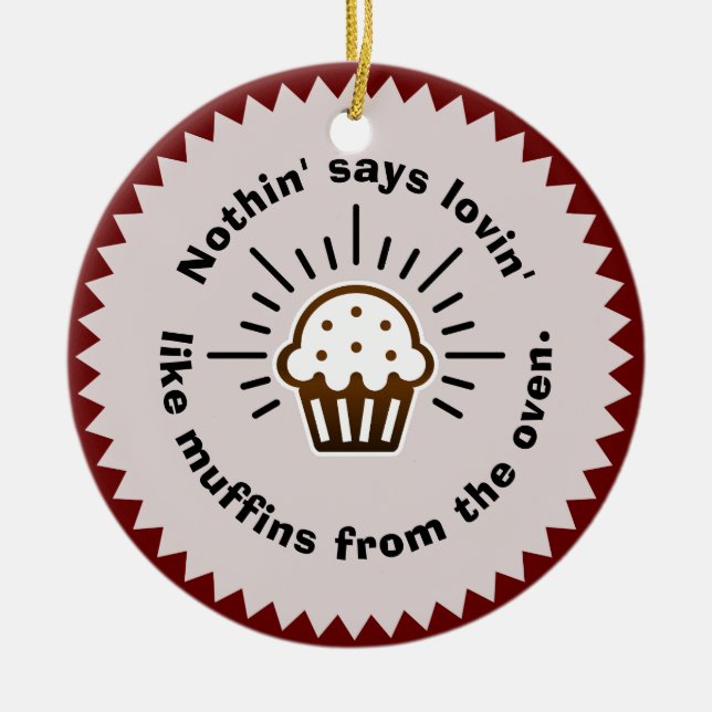 Muffins del ornamento del horno (Frente)