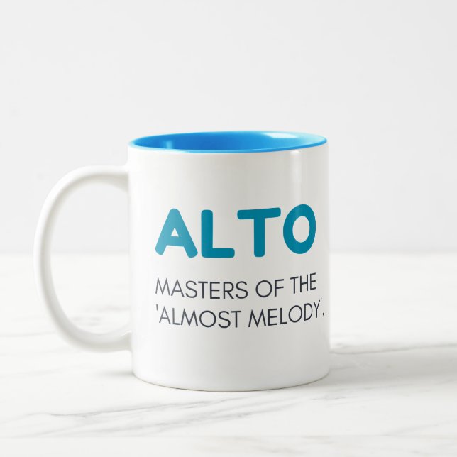 Mug Alto, taza de regalo alto, miembro del coro de (Izquierda)