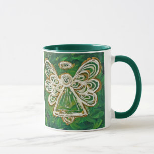 Mug Angel de Guardian Verde o Copa