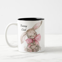 Mug Chica de conejo personalizado - Copa de conejo