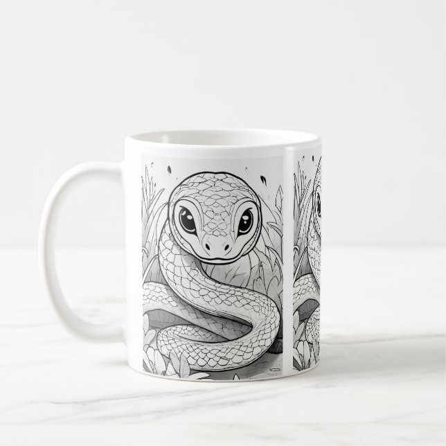 Mug clásico, 11 oz , Mug dragón, Copa de café, ser (Izquierda)
