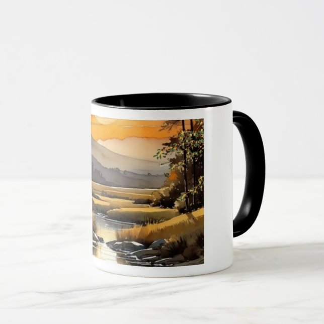 Mug - Copa de Café Serene Inspirada en la Naturale (Anverso derecho)