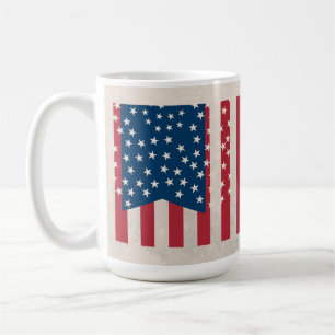 Mug de bandera de Estados Unidos Patriótico Copa