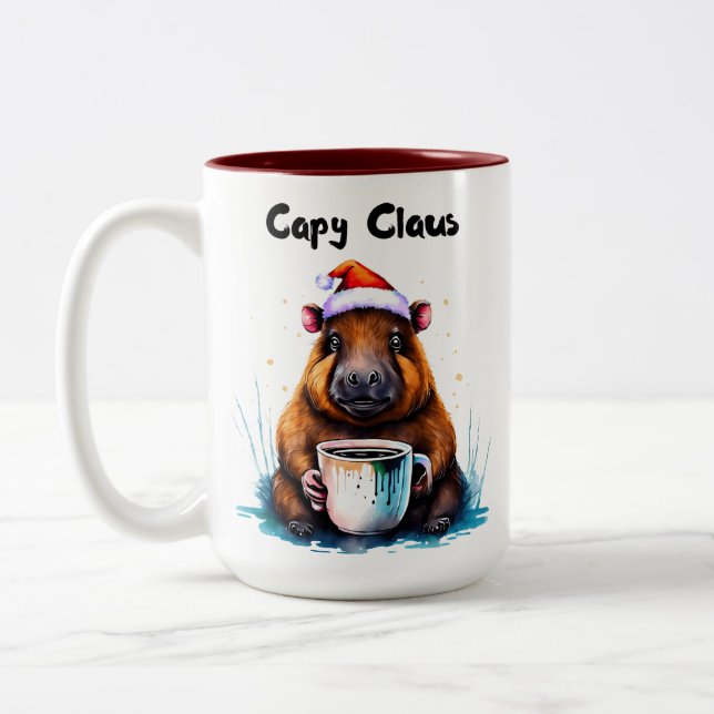 Mug de Capibara, Copa de Capibara, taza adorable (Izquierda)