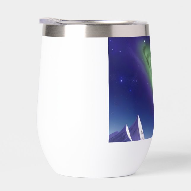 Mug de galaxia cósmica - Nebulosa verde sobre el m (Derecho)