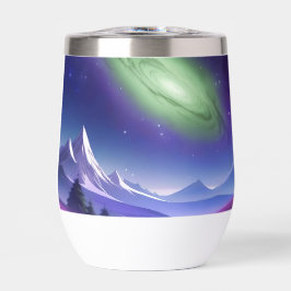 Mug de galaxia cósmica - Nebulosa verde sobre el m