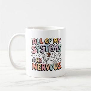 Mug de ganso nervioso Copa Coffee de ansiedad di