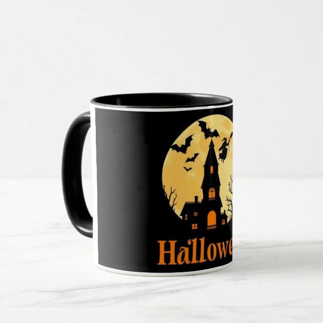 Mug de Halloween - Copa de café espeluznante (Anverso izquierdo)