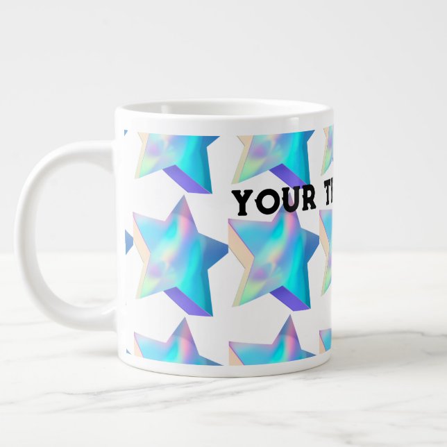 Mug de la especialidad de tazas de café Jumbo con  (Izquierda)