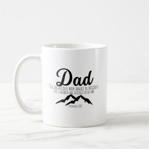Mug de las escrituras para papá, Copa de café cris