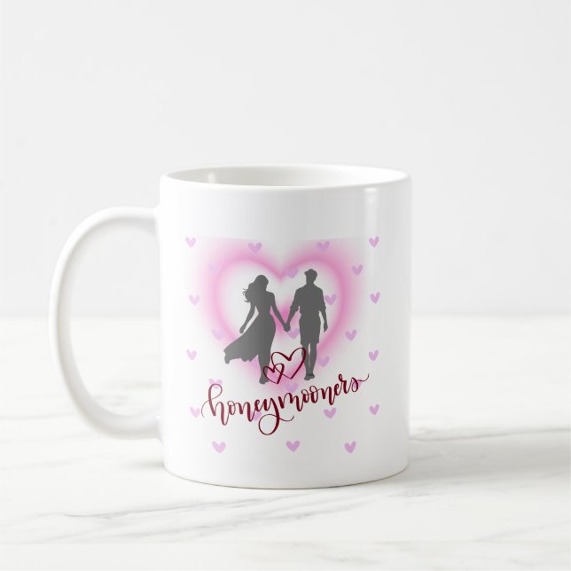 Mug de luna de miel, taza de bodas nuevas, taza ca (Izquierda)