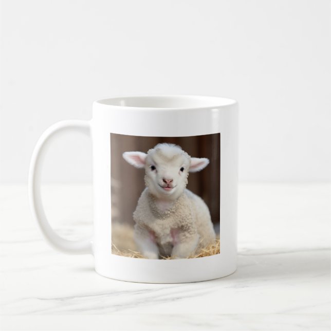 Mug de oveja de bebé, tazas de animal (Izquierda)