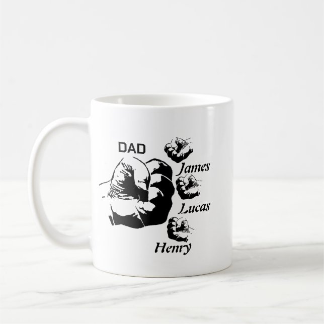 Mug de Papa personalizado, taza del Día del Padre  (Izquierda)