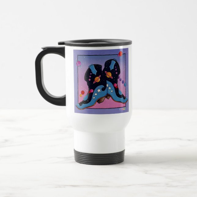 Mug de viajes, Copa - Boots Cowboy de medianoche (Izquierda)