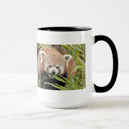 Mug Foto panda roja , animales. taza de café