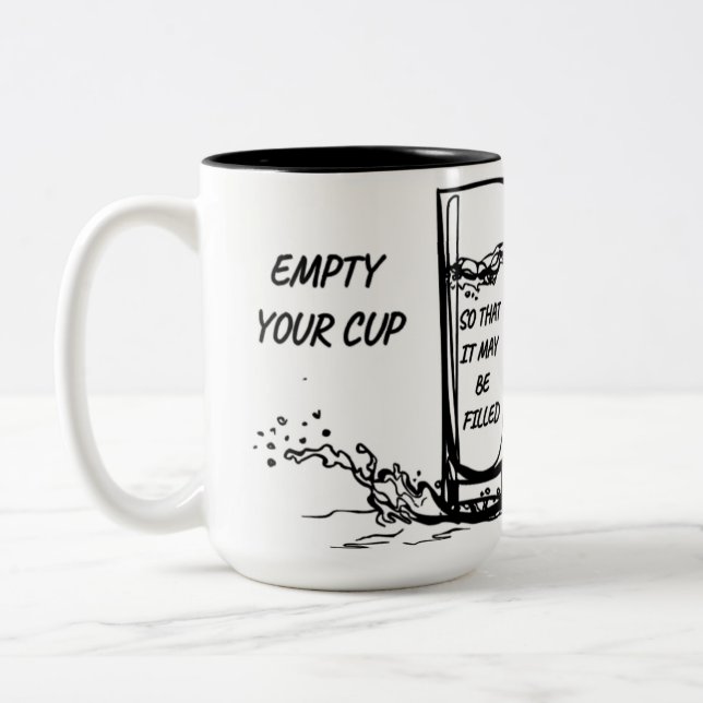 Mug inspiradora - Vacía tu taza (Izquierda)