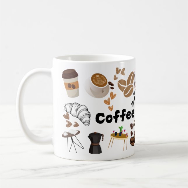 mug , taza , café diseño café es mi amor (Izquierda)