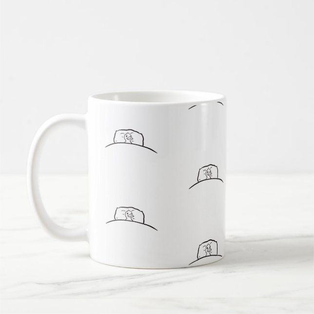 Mugre de pato, pato en la taza de la cama. Mugre d (Izquierda)