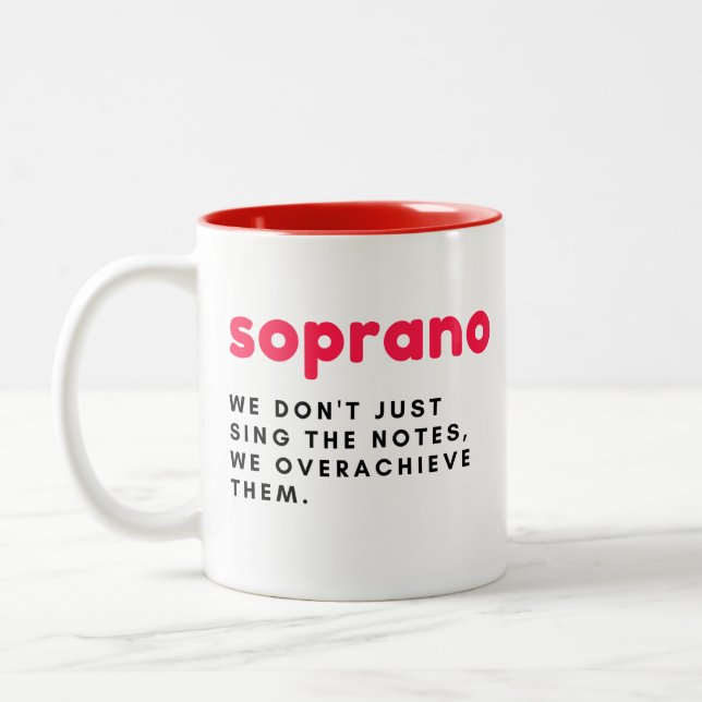Mugre de regalo de Soprano, taza de regalo gracios (Izquierda)