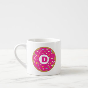 Mugre de taza de espresso con el logo de donut gla