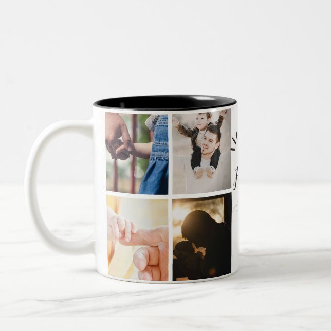 Mugre feliz del día del padre | 8 tazas fotográfic (Izquierda)