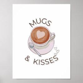 Mugs & Kiss"Minimalista arte mural