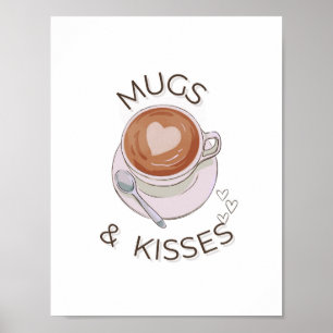 Mugs & Kiss"Minimalista arte mural