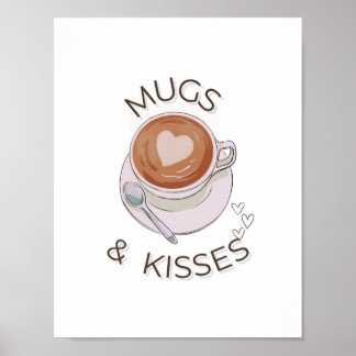 Mugs & Kiss"Minimalista arte mural