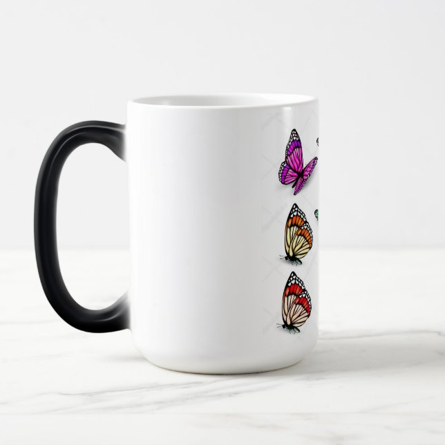 Mugs y tazas de diseño de mariposa (Izquierda)