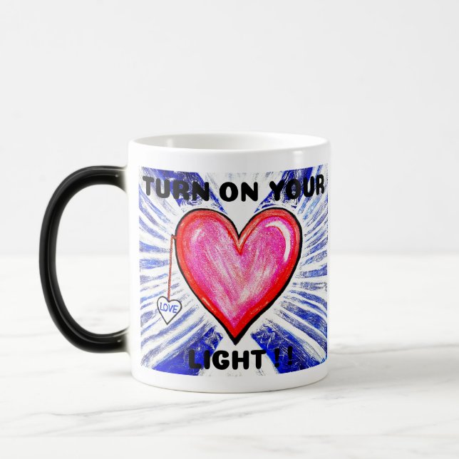 Mugs y tazas de luz cardíaca (Izquierda)