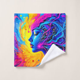 Mujer abstracta adorable