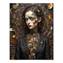 Mujer abstracta de arte moderno estilo Avant Garde