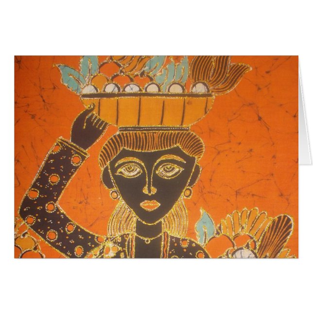 Mujer africana con arte Personalizar de cesta (Anverso (Horizontal))
