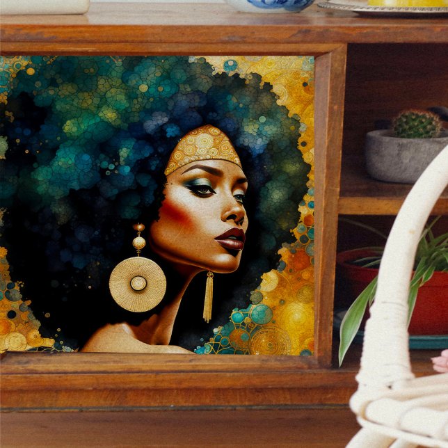 Mujer africana con papel de tema de desahucio de l (Subido por el creador)