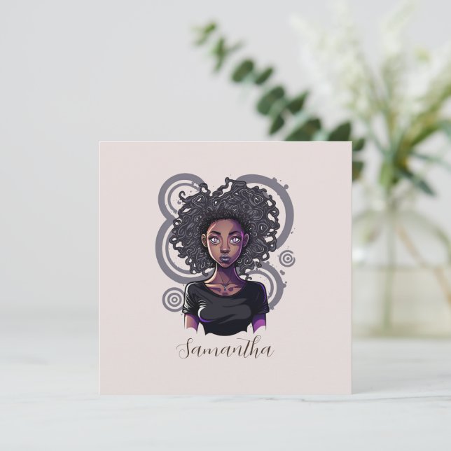 Mujer Afro Mágica (Anverso de pie)