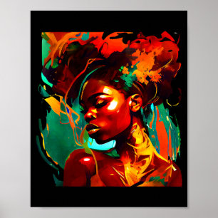 Mujer afroamericana arte negro precioso